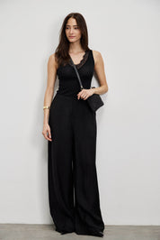 תיק קש סופיה שחור