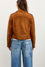 מעיל עור זמש קאמל SEMME SUEDE SENEE SUEDE DK TABACXO