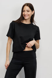 טישירט בייסיק ברנדי שחור