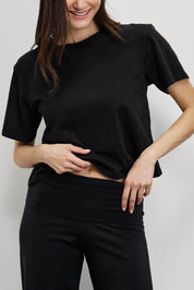 טישירט בייסיק ברנדי שחור