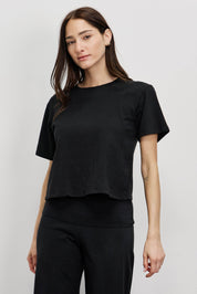 טישירט בייסיק ברנדי שחור