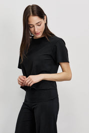 טישירט בייסיק ברנדי שחור