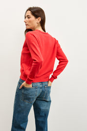 קרדיגן סריג דק אדום