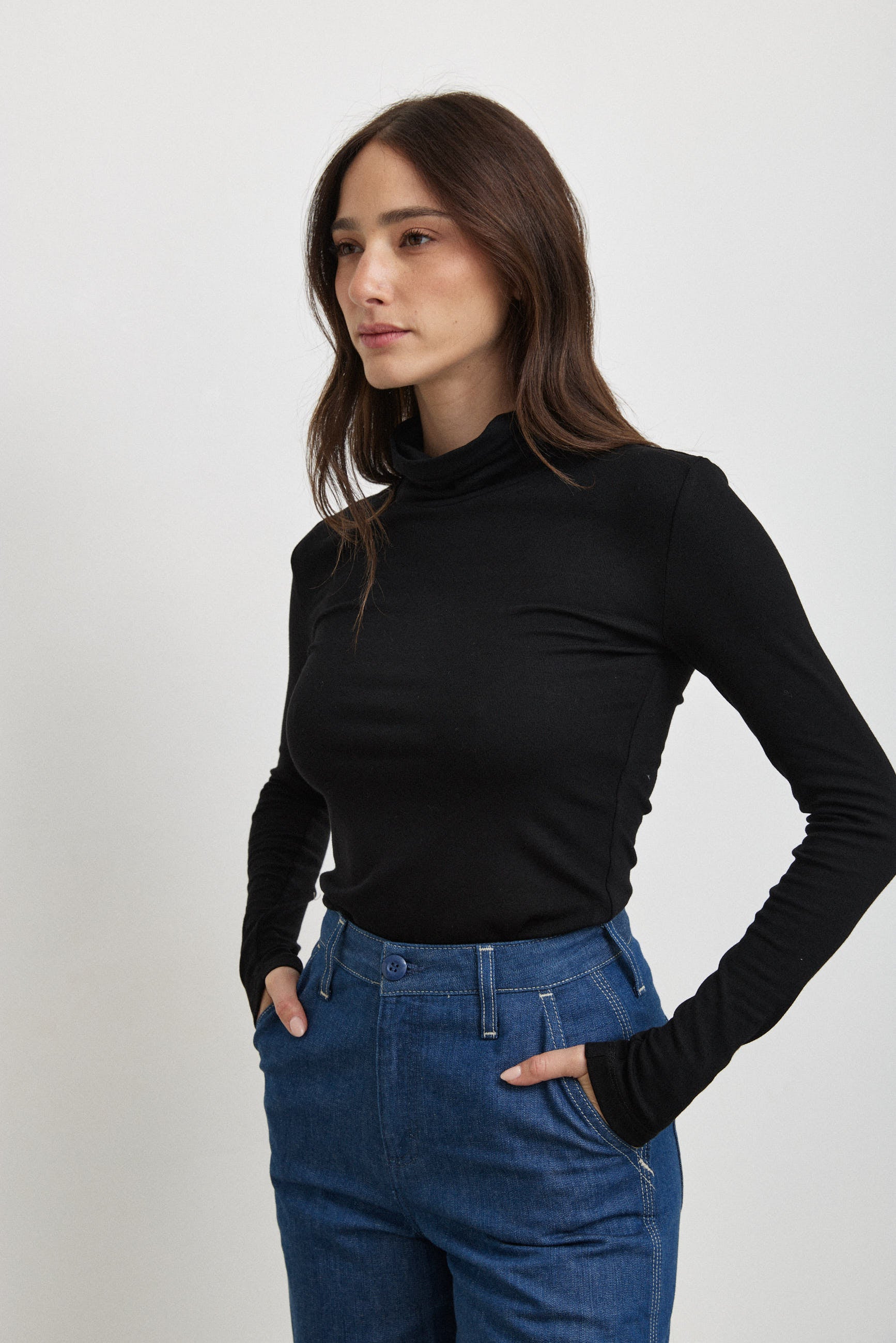 חולצת גולף לומינה שחור