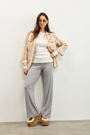 סריג ניקי ריב לבן