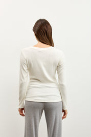 סריג ניקי ריב לבן