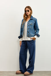 LEE ג'ינס דגם RIDER JACKET CLASSIC INDIGO