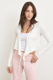 עליונית מעטפה סריג לבן