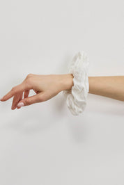 גומיית סקראנצי פשתן לבן