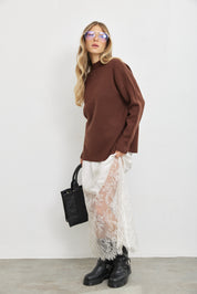 חצאית דיאנה שמנת