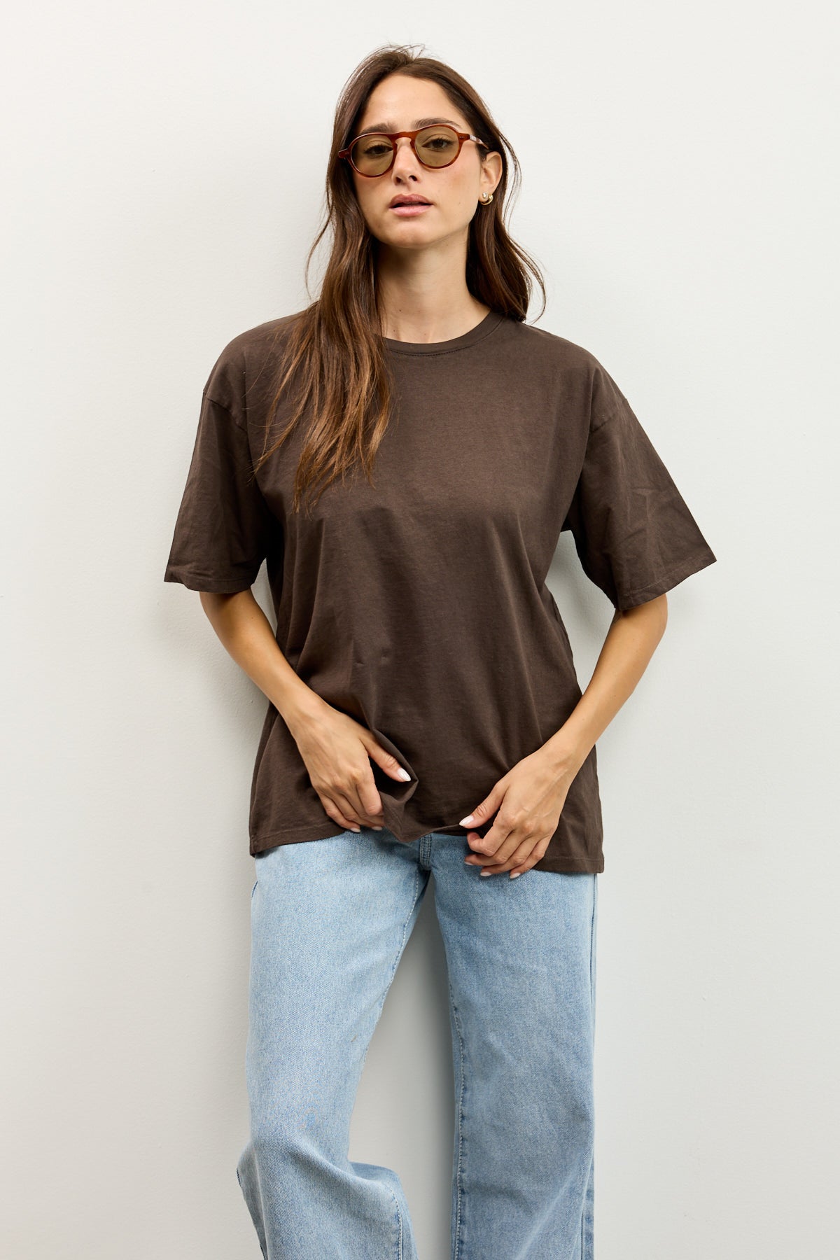 טישירט אוברסייז לני חום