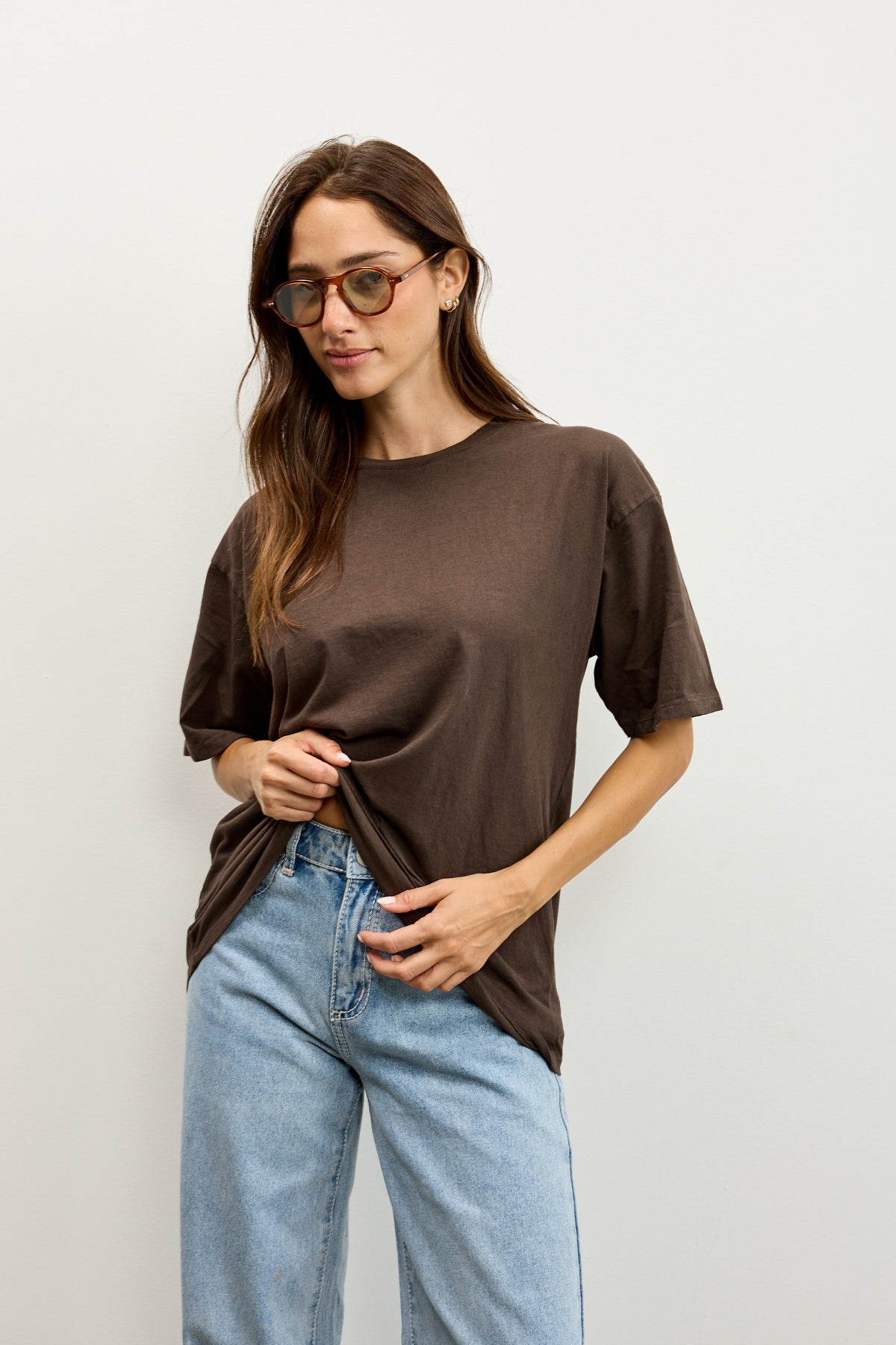 טישירט אוברסייז לני חום