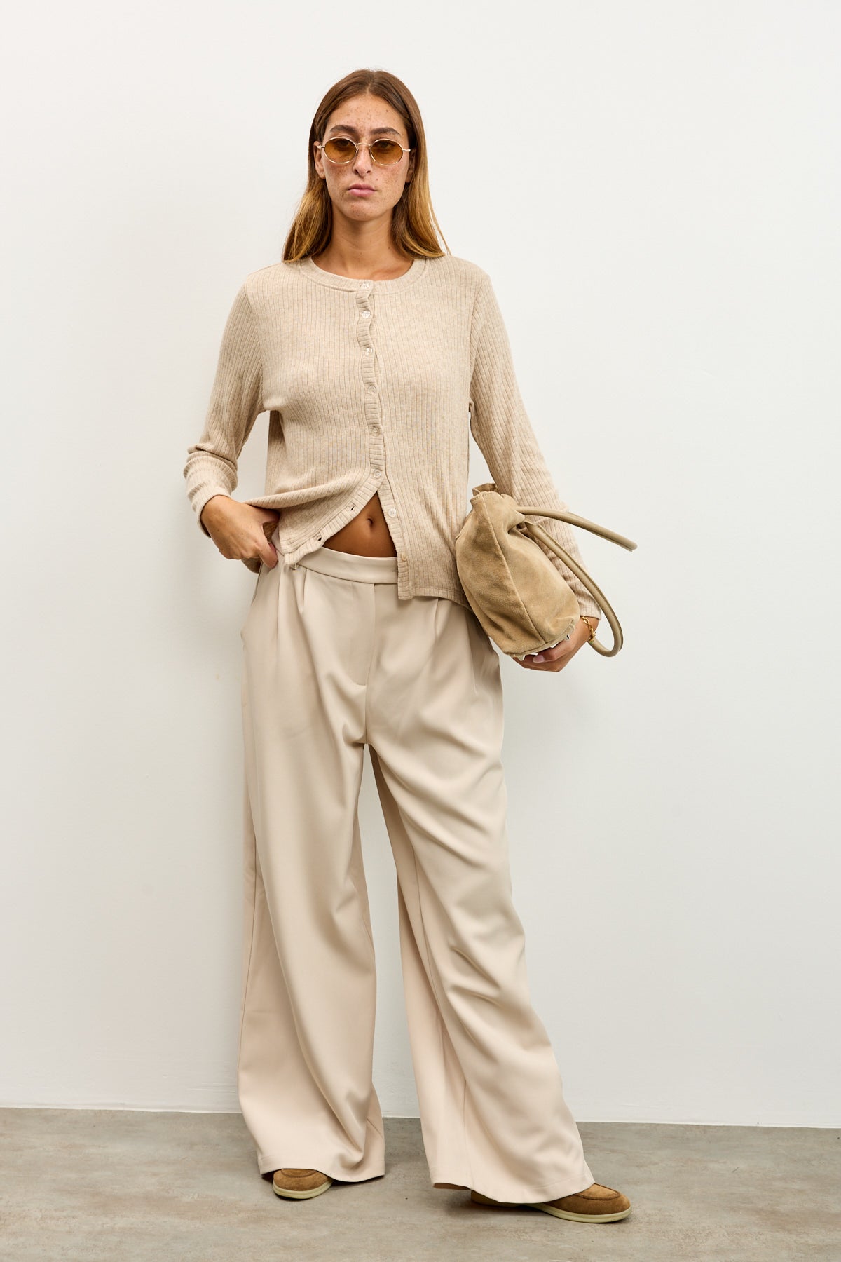 קרדיגן סריג ריב בז