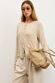 קרדיגן סריג ריב בז