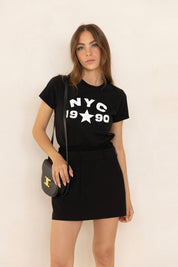 טי שירט NYC שחור.