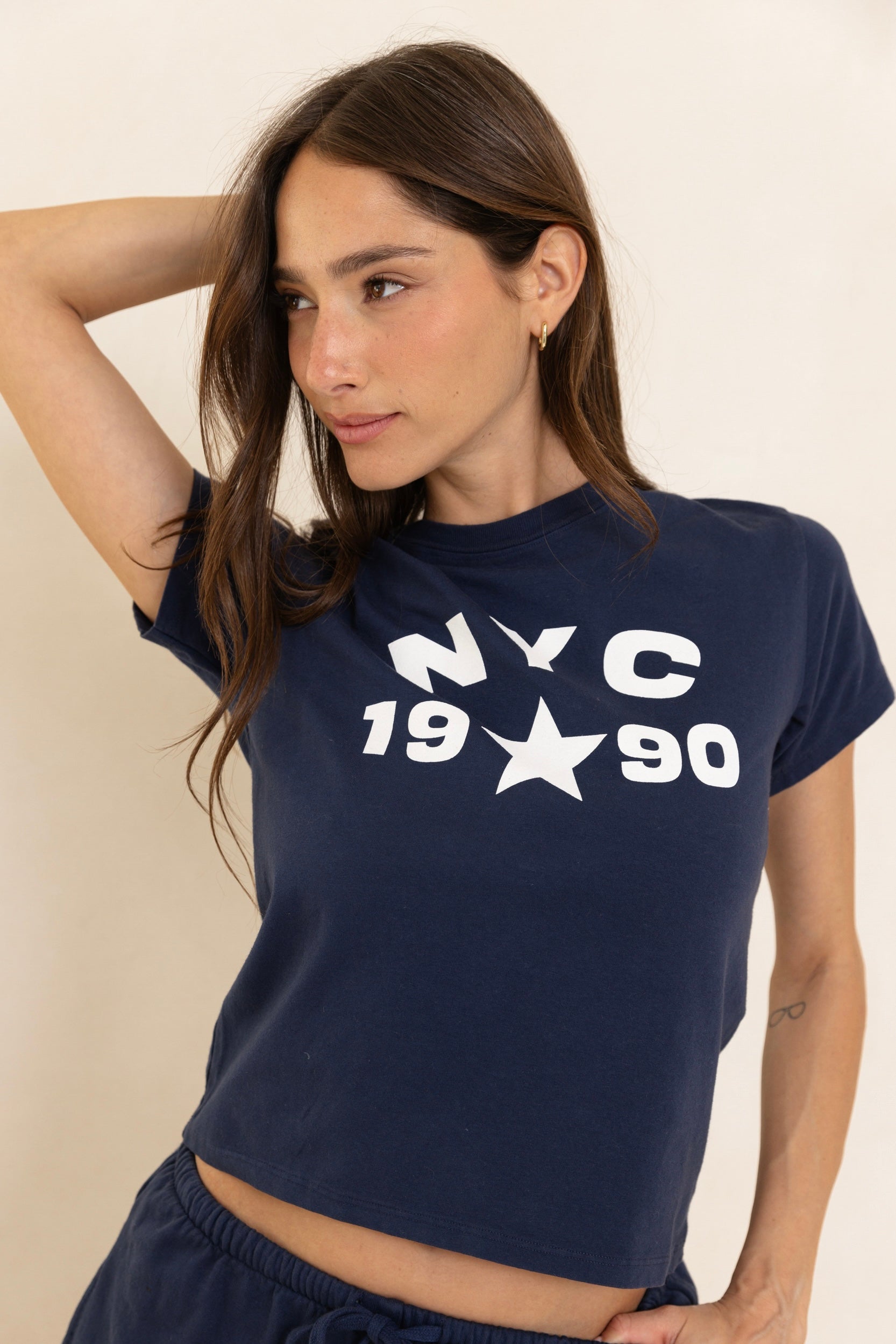 טי שירט NYC כחול
