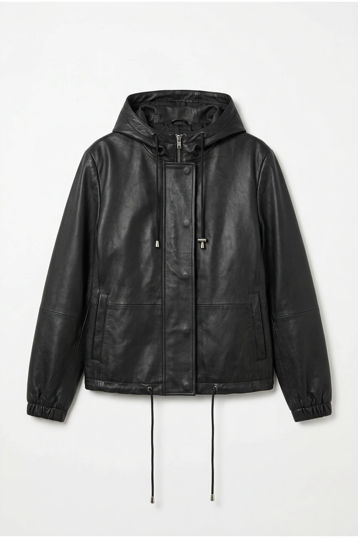 UTR מעיל עור RUBELLITE LEATHER BOMBER BLACK
