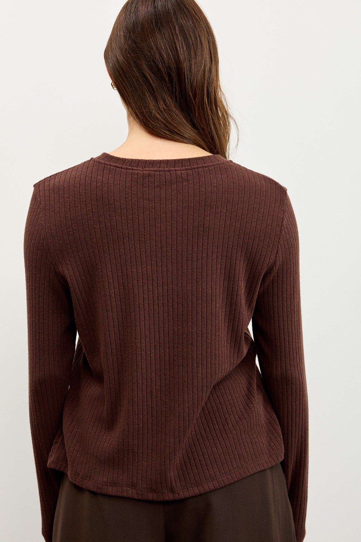 קרדיגן סריג ריב חום