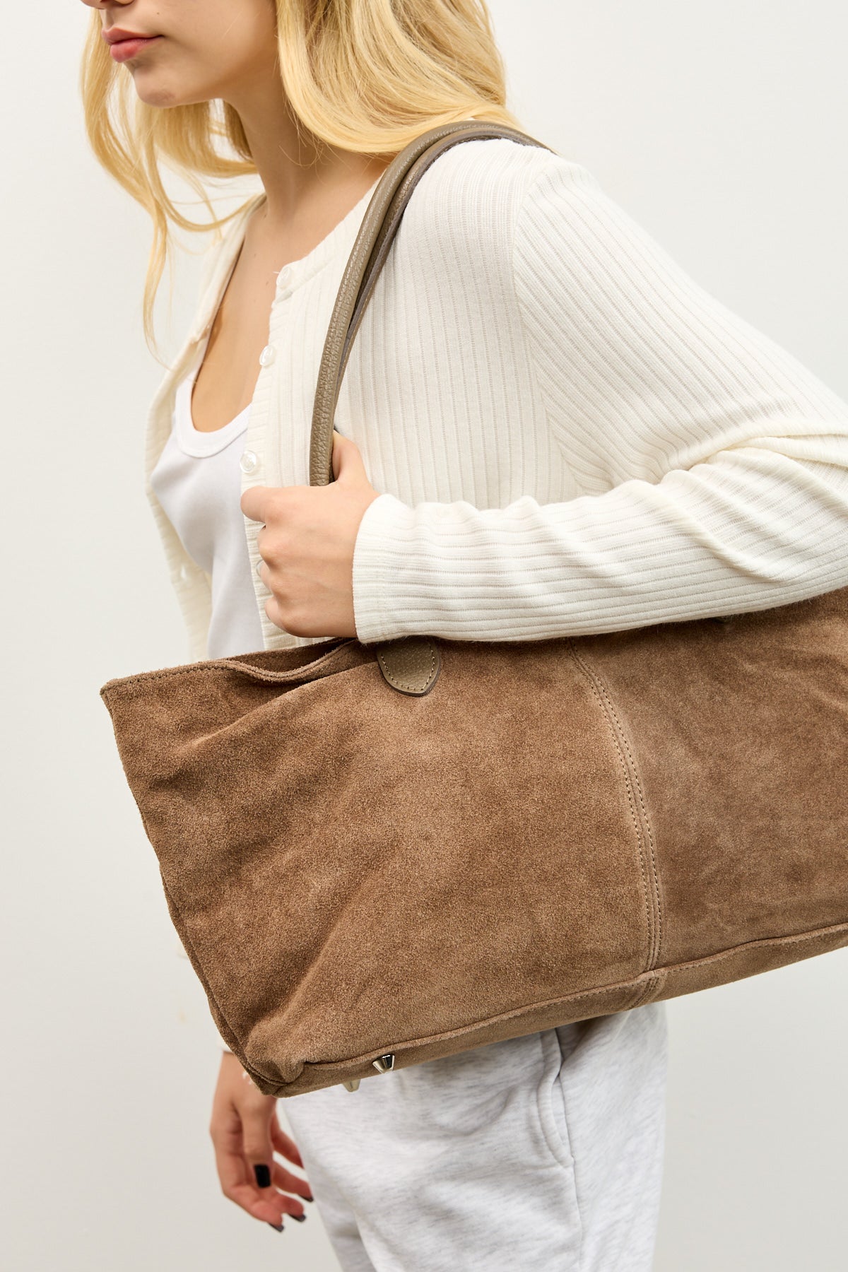 תיק עור אמליה חום