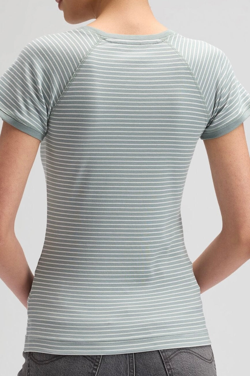 LEE BABY TEE DESERT SAGE STRIPE