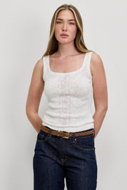 גופיית LEE KNITTERS TANK WHITE