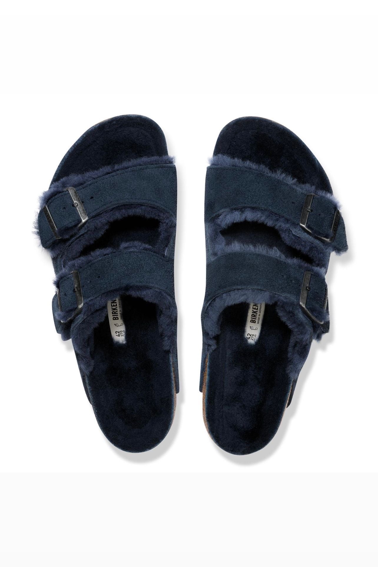 כפכפי בירקנשטוק דגם אריזונה שרלינג ניו נייבי