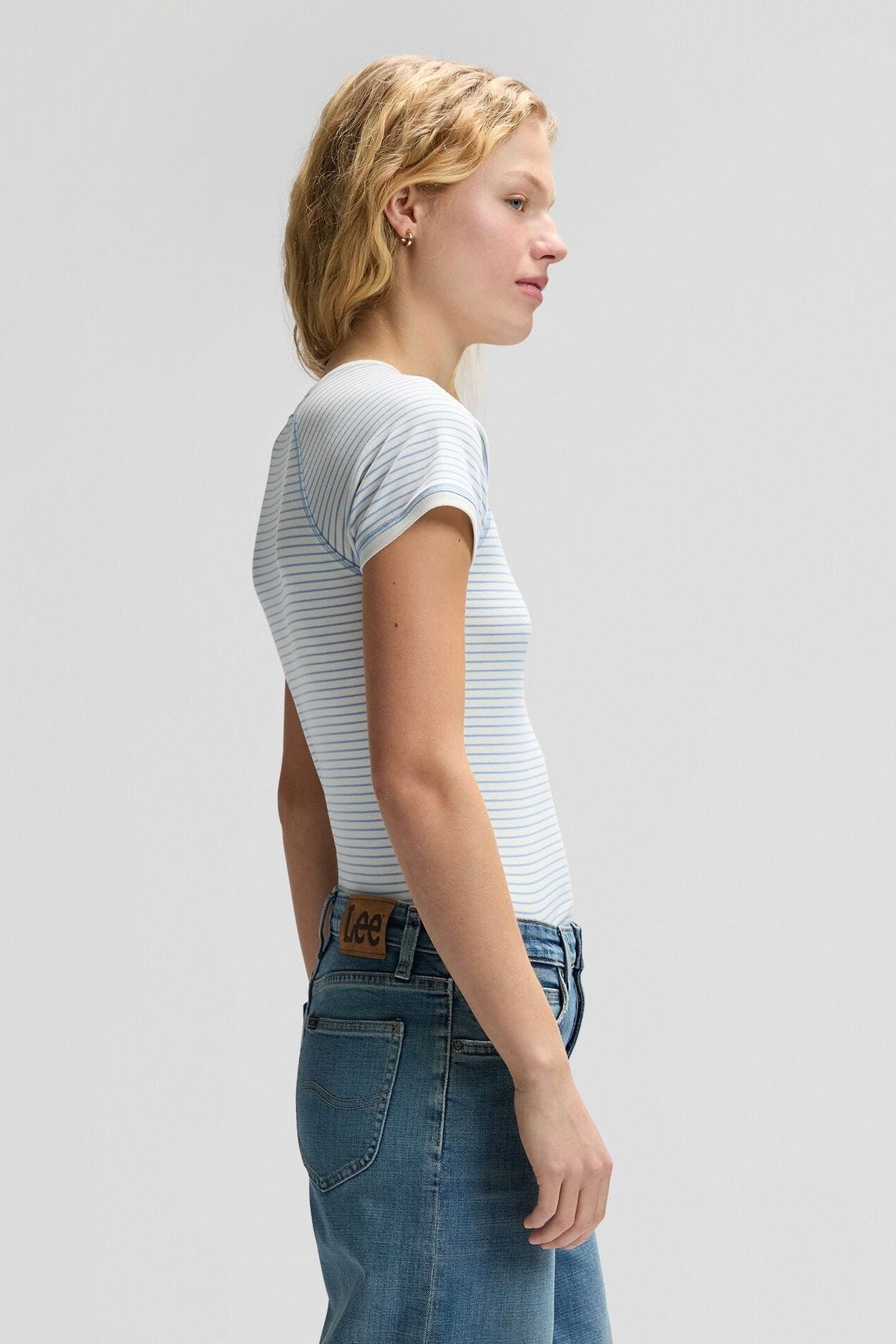 LEE BABY TEE HALOGEN STRIPE