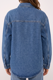 LEE ג׳קט ג׳ינס RELAXED UTILITY OVERSHIRT EYE SPY