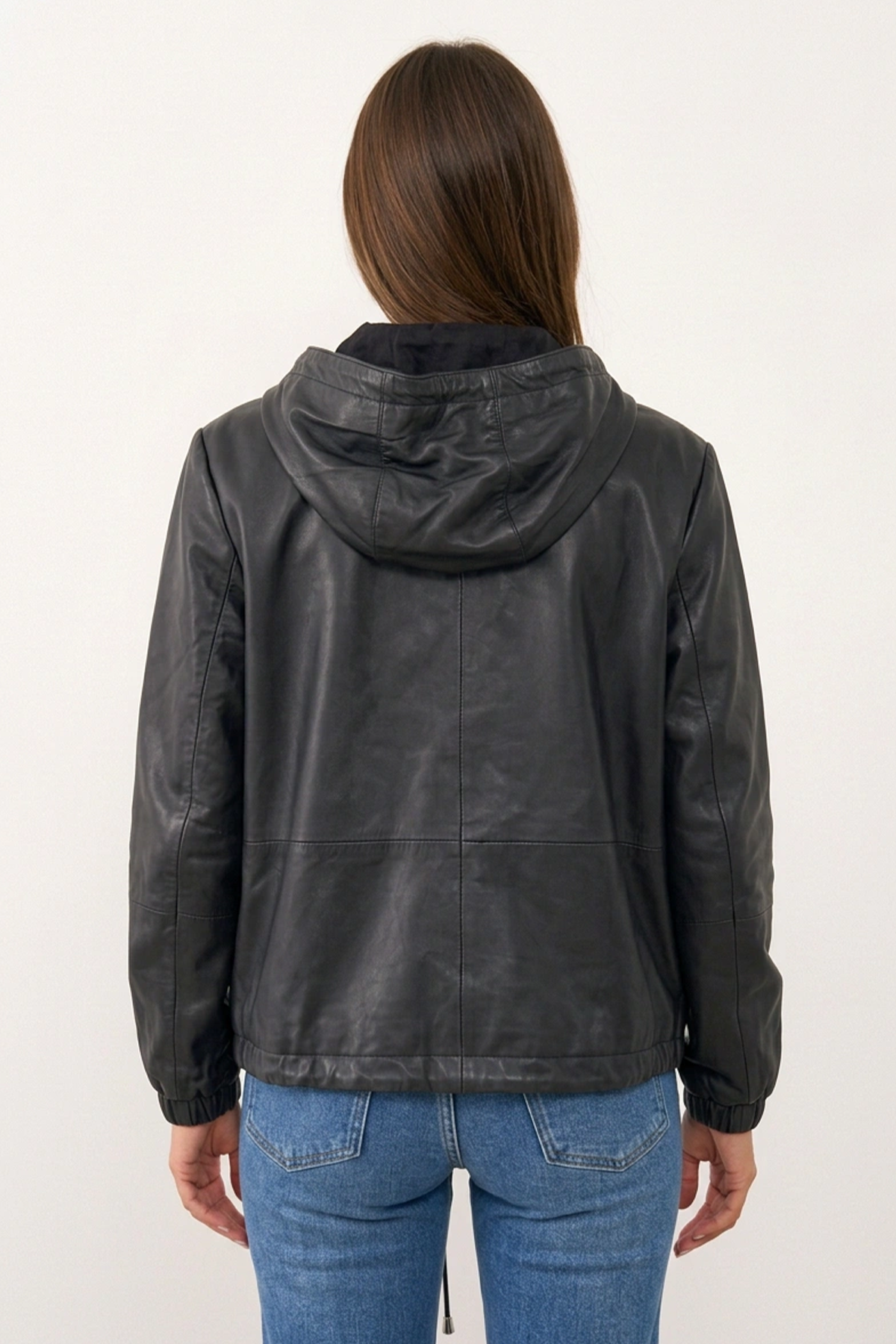 UTR מעיל עור RUBELLITE LEATHER BOMBER BLACK