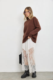 חצאית דיאנה שמנת