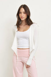 עליונית מעטפה סריג לבן