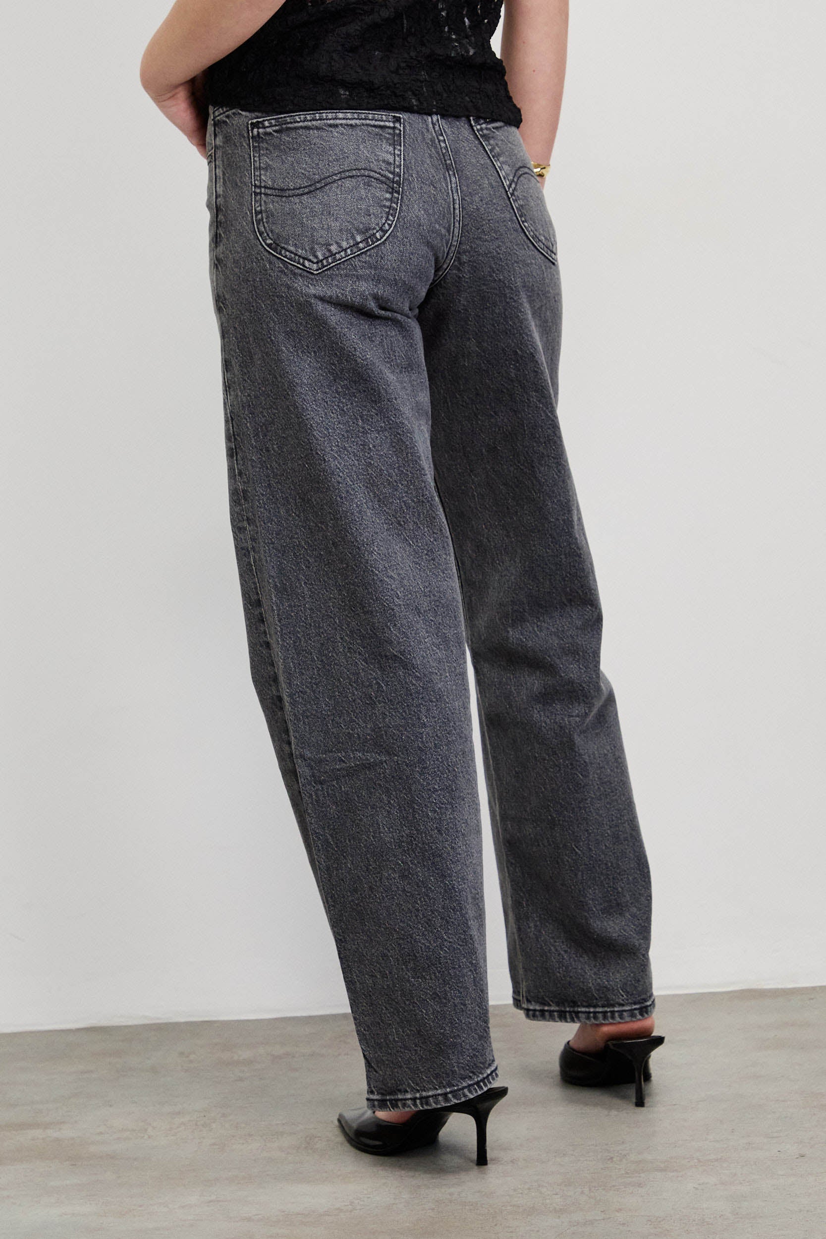 ג'ינס LEE RIDER LOOSE BLACKBERRY