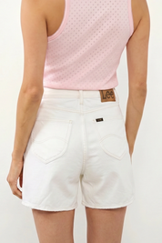 LEE ג'ינס STELLA SHORT WIDE LEG POWDER WHITE