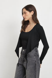 עליונית מעטפה סריג שחור