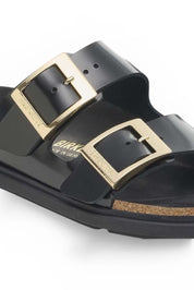 כפכפי בירקנשטוק דגם אריזונה דרופלט אבזם שחור