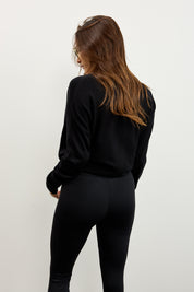 קרדיגן סריג דק שחור