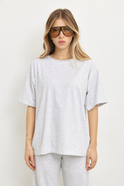 טישירט אוברסייז לני אפור