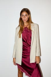 ג'קט בלייזר מחויט לומינה אבן