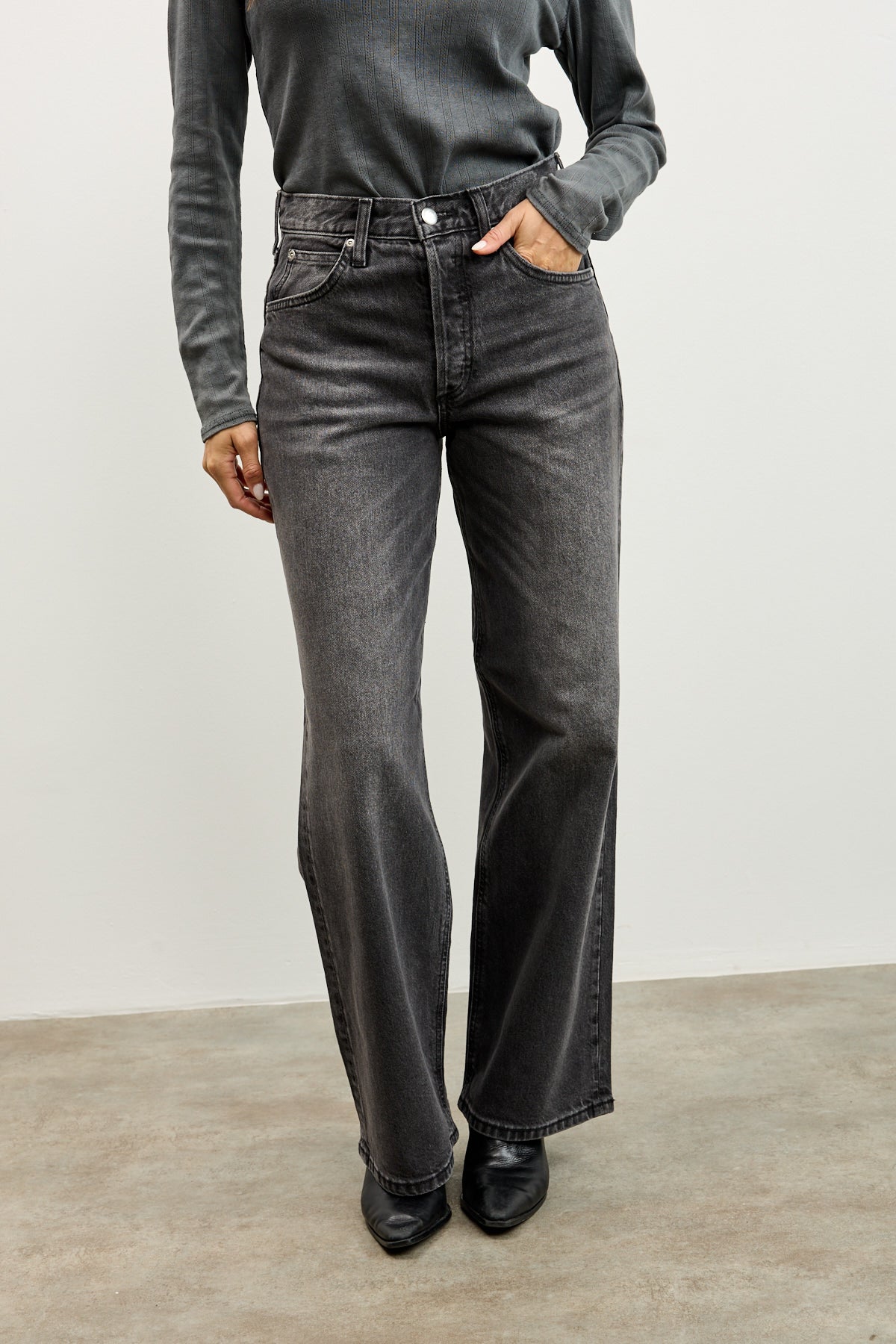 LEE ג׳ינס LOW SLUNG SLOUCH BLACK