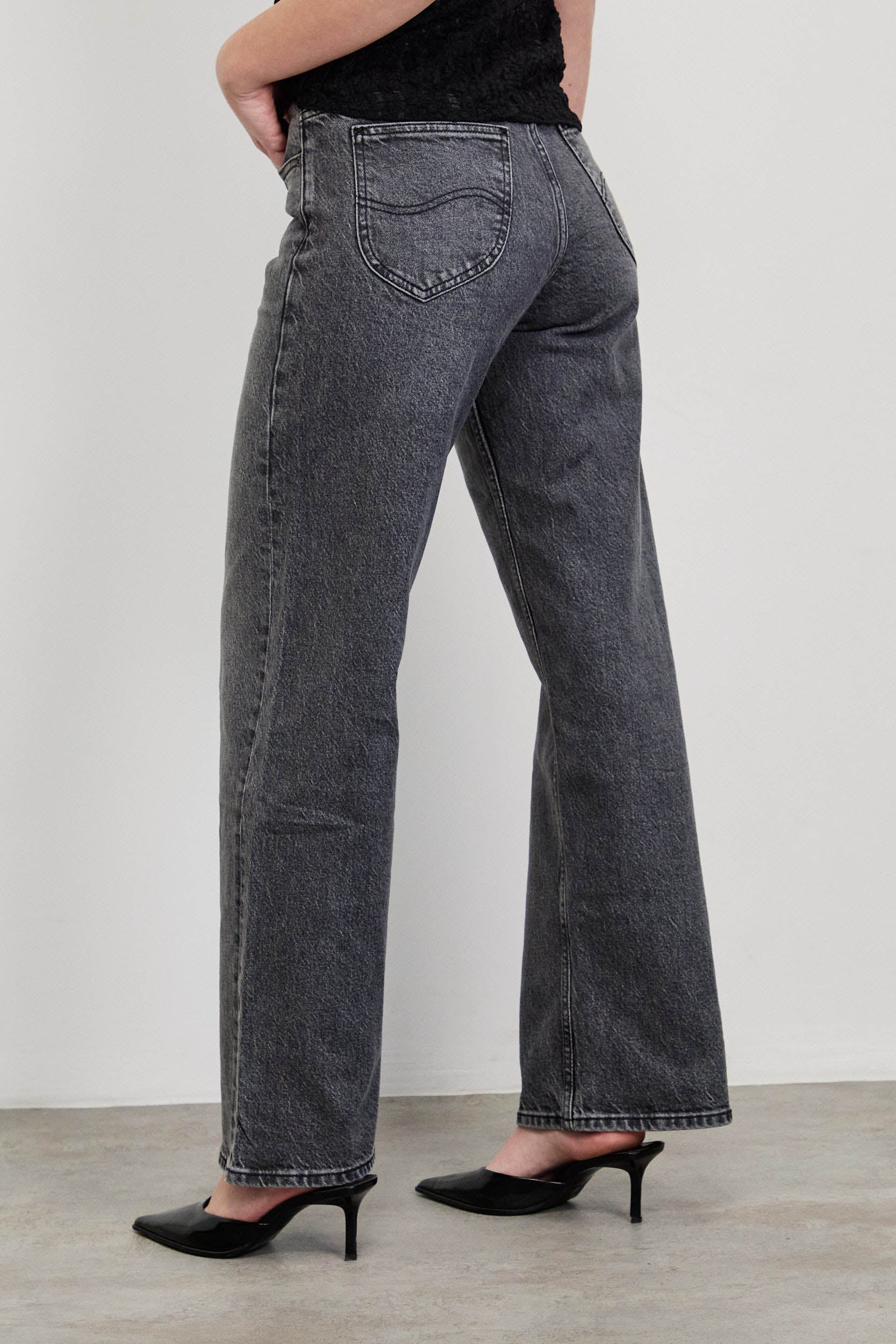 ג'ינס LEE RIDER LOOSE BLACKBERRY