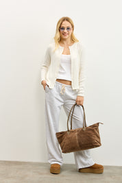 תיק עור אמליה חום