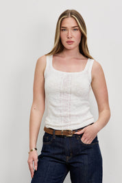 גופיית LEE KNITTERS TANK WHITE