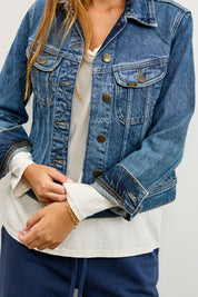 LEE ג'ינס דגם RIDER JACKET CLASSIC INDIGO