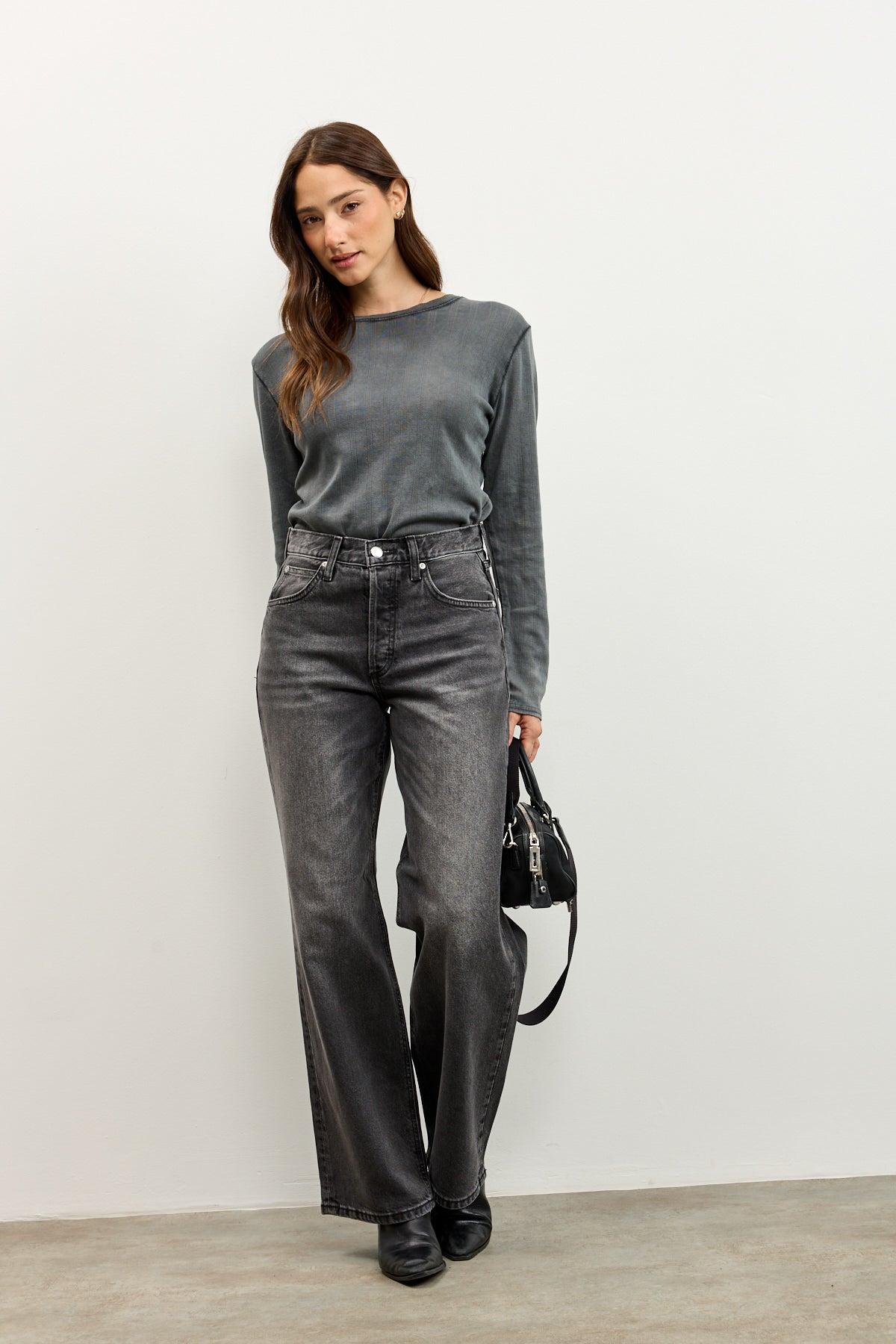 LEE ג׳ינס LOW SLUNG SLOUCH BLACK