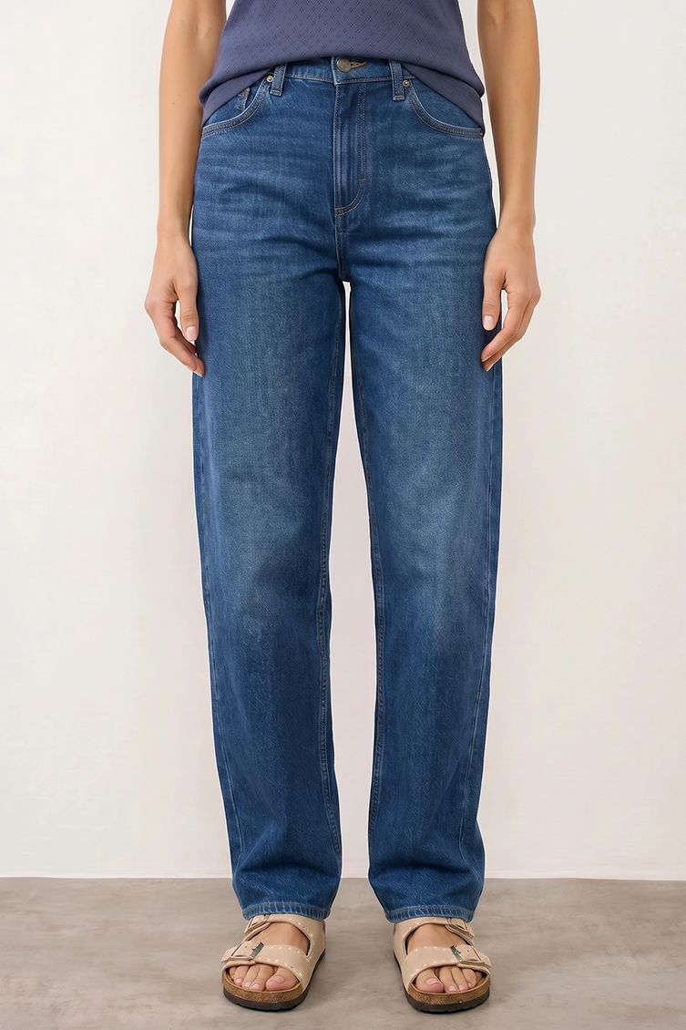 LEE ג'ינס RIDER LOOSE STRAIGHT NAVY CAST