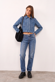 NEUW ג׳קט ג׳ינס DENIM JACKET VIVID INDIGO