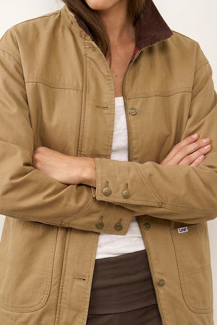 LEE ג׳קט CHORE FIELD KHAKI/BEIGE