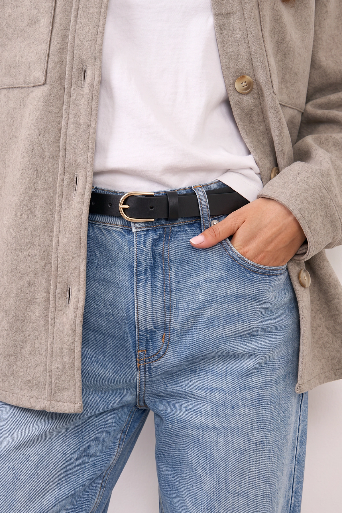 LEE חגורה BASIC BELT BLACK