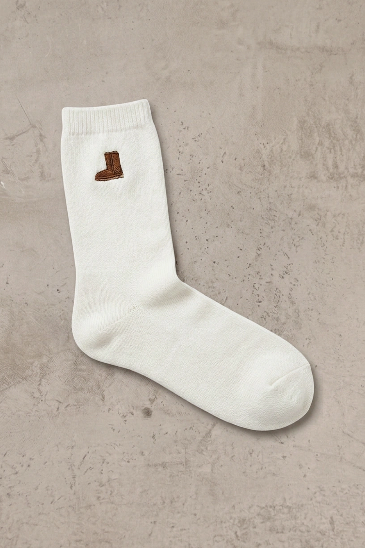 מארז 3 זוגות גרבי UGG Classic Crew שמנת ובז