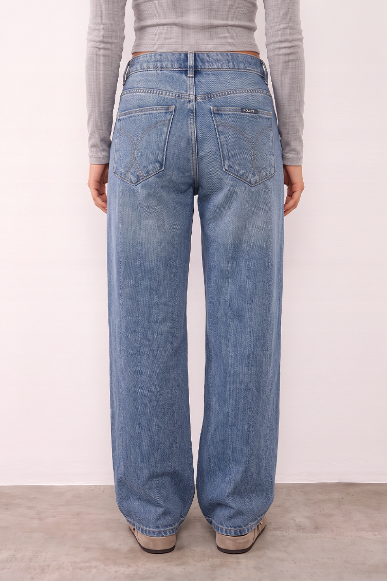 ג׳ינס ROLLA’S דגם FRANKIE LOOSE LONG SOHO VINTAGE כחול